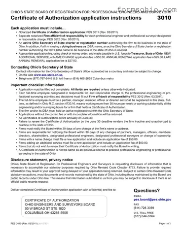 Fill a Valid Ohio 3011 Form