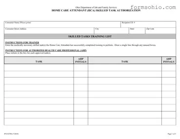 Fill a Valid Ohio Jfs 02390 Form