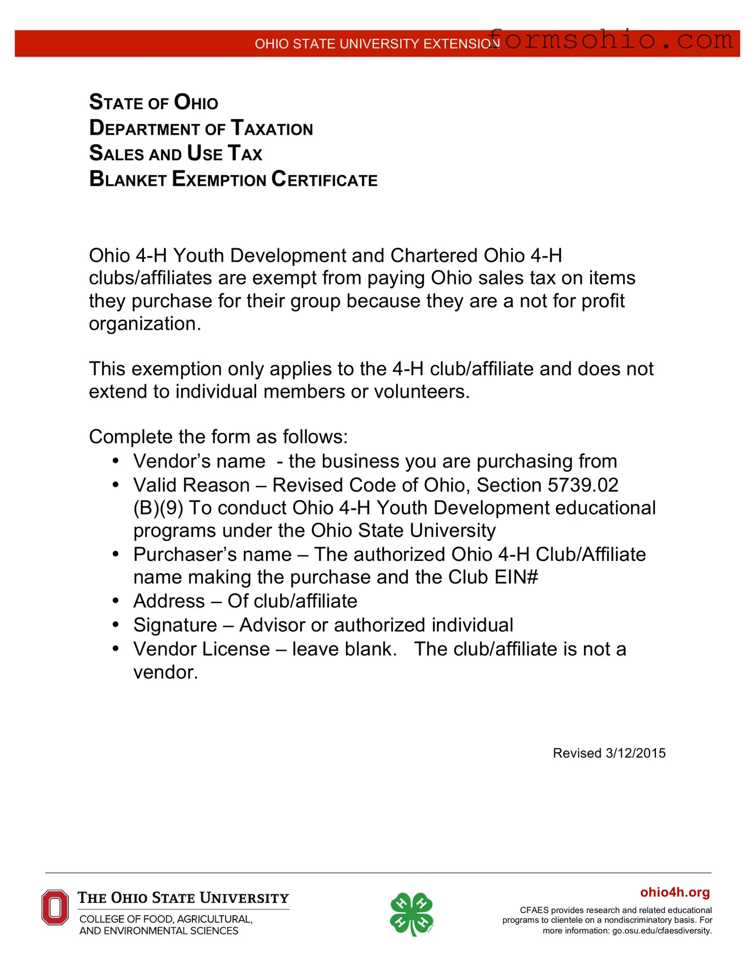 Fill a Valid Tax Exempt Ohio Form